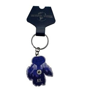 Universal Studios ET Extra Terrestrial Metal Enamel Key Chain NWT Blue